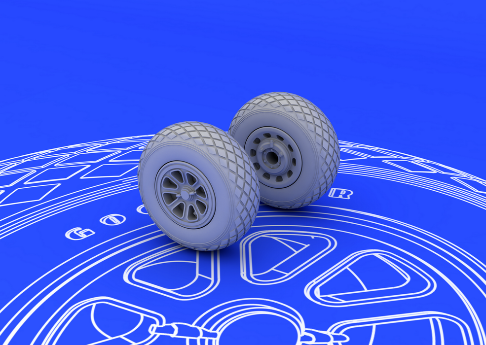 Eduard 672016 P-51 wheels 1/72 (TAMIYA) – imagen 2