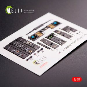 KELIK K48006 MV-22 OSPREY INTERIOR 3D DECALS FOR HOBBY BOS KIT 1/48 – imagen 2