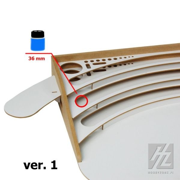 Hobby Zone SDM2b Duży stolik do malowania (farby 36mm) – imagen 2