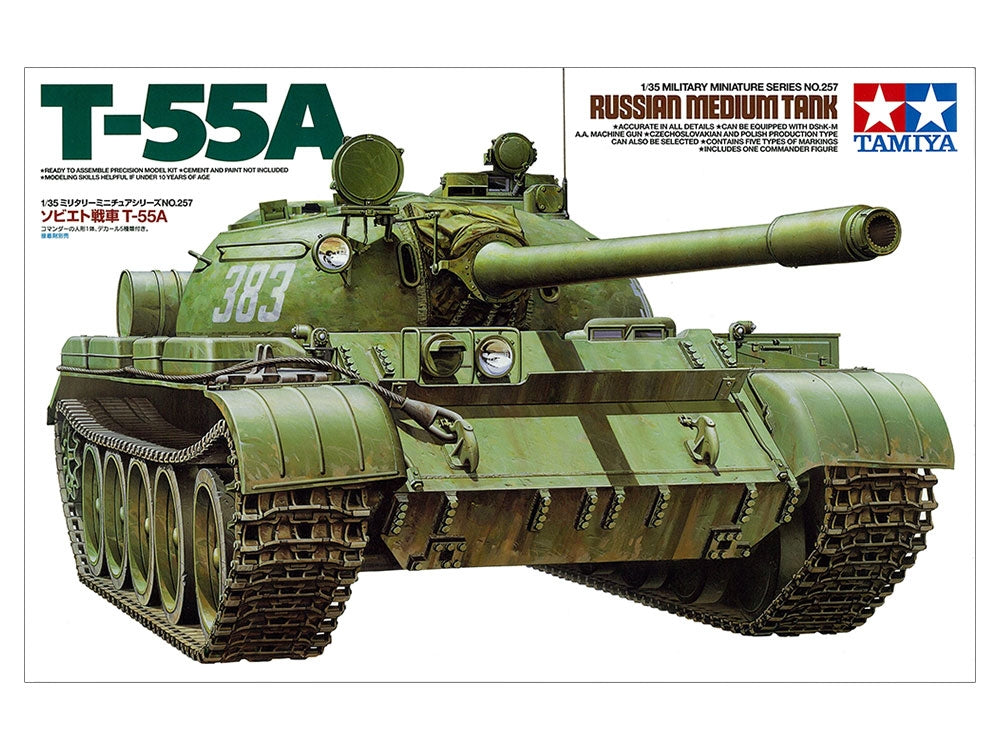 Tamiya 35257 Russian Medium Tank T-55A 1/35 – immagine 2