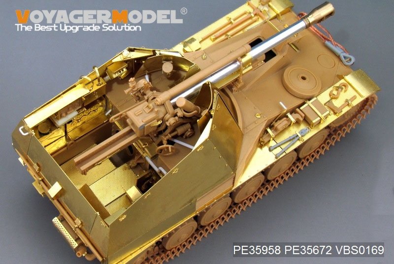 Voyager Model PE35958 WWII German self-propelled howitzer Wespe basic For TAMIYA 35200/35358 1/35 – immagine 10