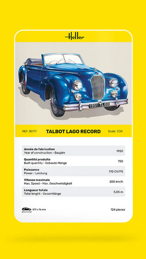 Heller 80711 Talbot Lago Record 1/24