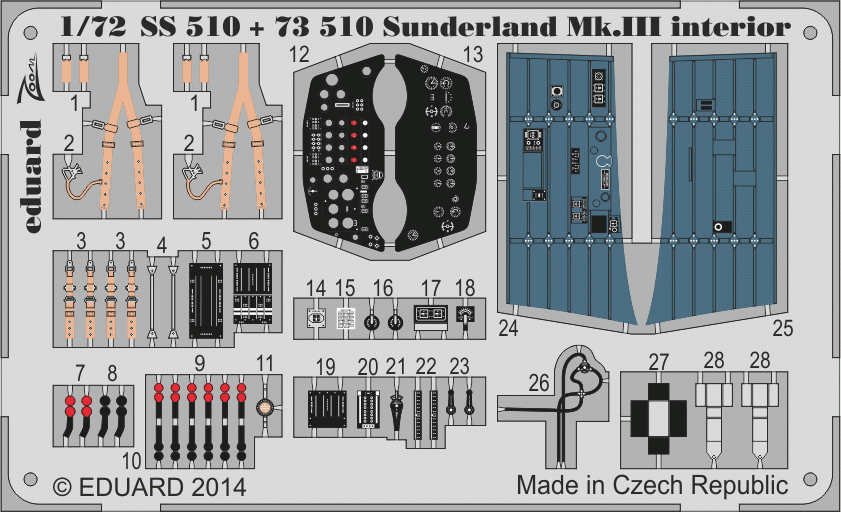 Eduard BIG7289 SUNDERLAND Mk. III 1/72 ITALERI – immagine 3
