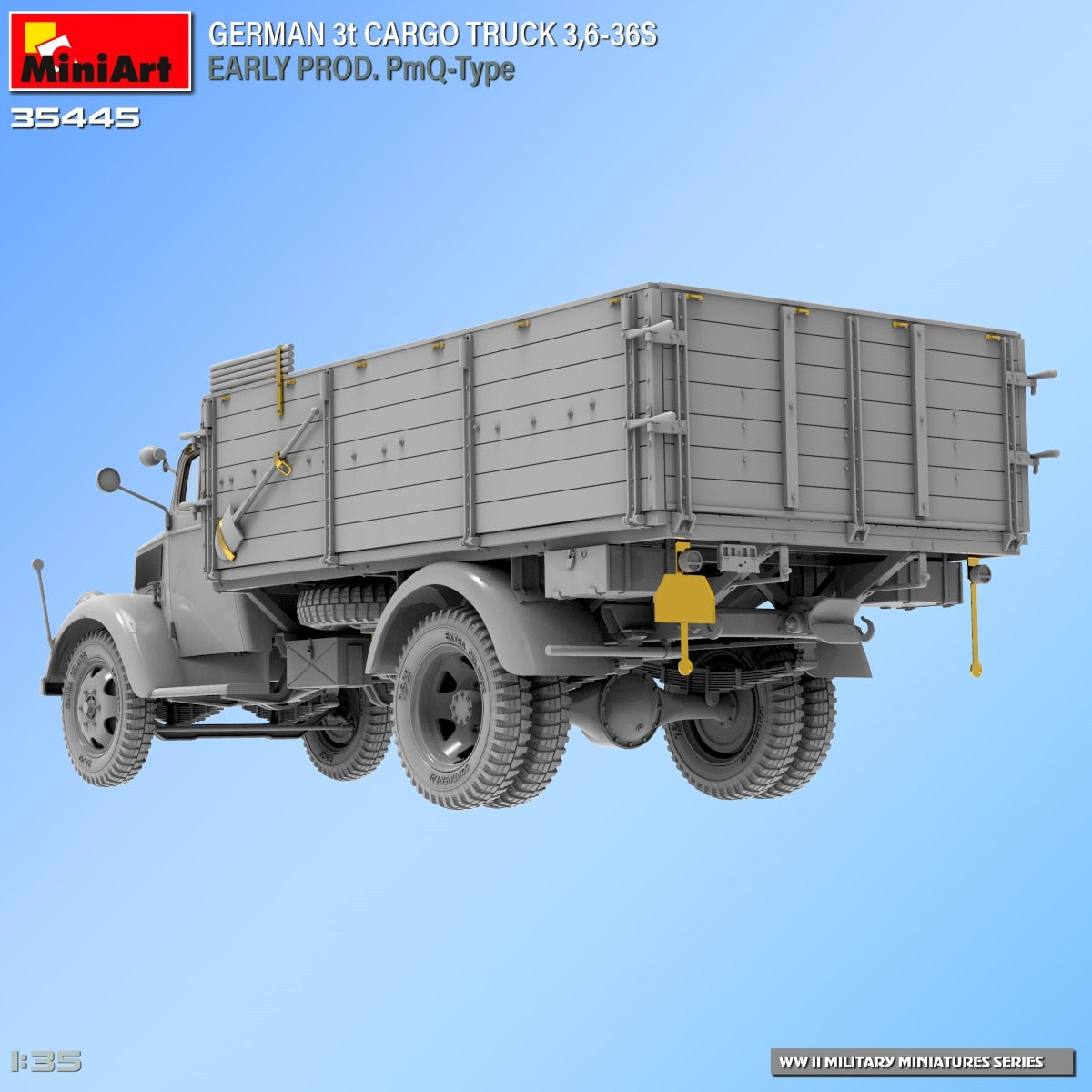 Miniart 35445 GERMAN 3t CARGO TRUCK 3,6-36S EARLY PROD. PmQ-Type 1/35 – imagen 5