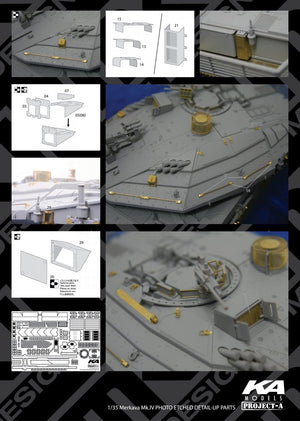 MK1 Design MM-35004 MERKAVA MK.IV DETAIL-UP ETCHD PARTS – BASIC 1/35 – imagen 3