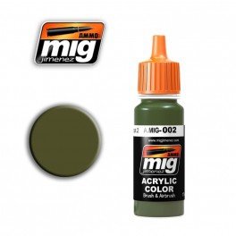 MUNITIONS de Mig Jimenez 0002 RAL 6003 OLIVGRUN OPT.2 