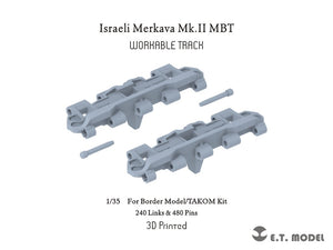 E.T. Model P35-402 Israeli Merkava Mk.II MBT Workable Track For Border Model/TAKOM Kit 1/35
