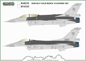 ModelMaker Decals D48232 Slovak F-16C/D generic set 1/48