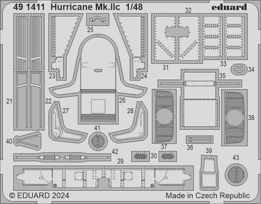 Eduard 491411 Hurricane Mk. IIc HOBBY BOSS 1/48 – imagen 2