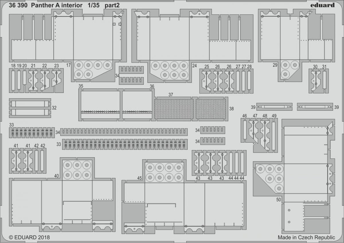 Eduard 36390 Panther A interior TAKOM 1/35 – Bild 2