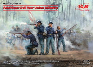 ICM 35020 Infanterie de l&amp;#39;Union de la guerre de Sécession américaine, échelle 1/35