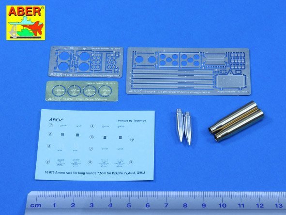Aber 16075A Pz.Kpfw. IV, Ausf.H/J (Sd.Kfz. 161/2) - Vol.16A - Ammo stowage rack type A for long rounds 1/16 – zdjęcie 2