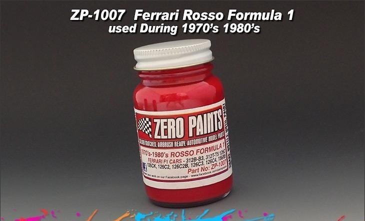 Zero Paints ZP-1007-70 Ferrari - Rosso Formula 1 - 1970-1980 60ml