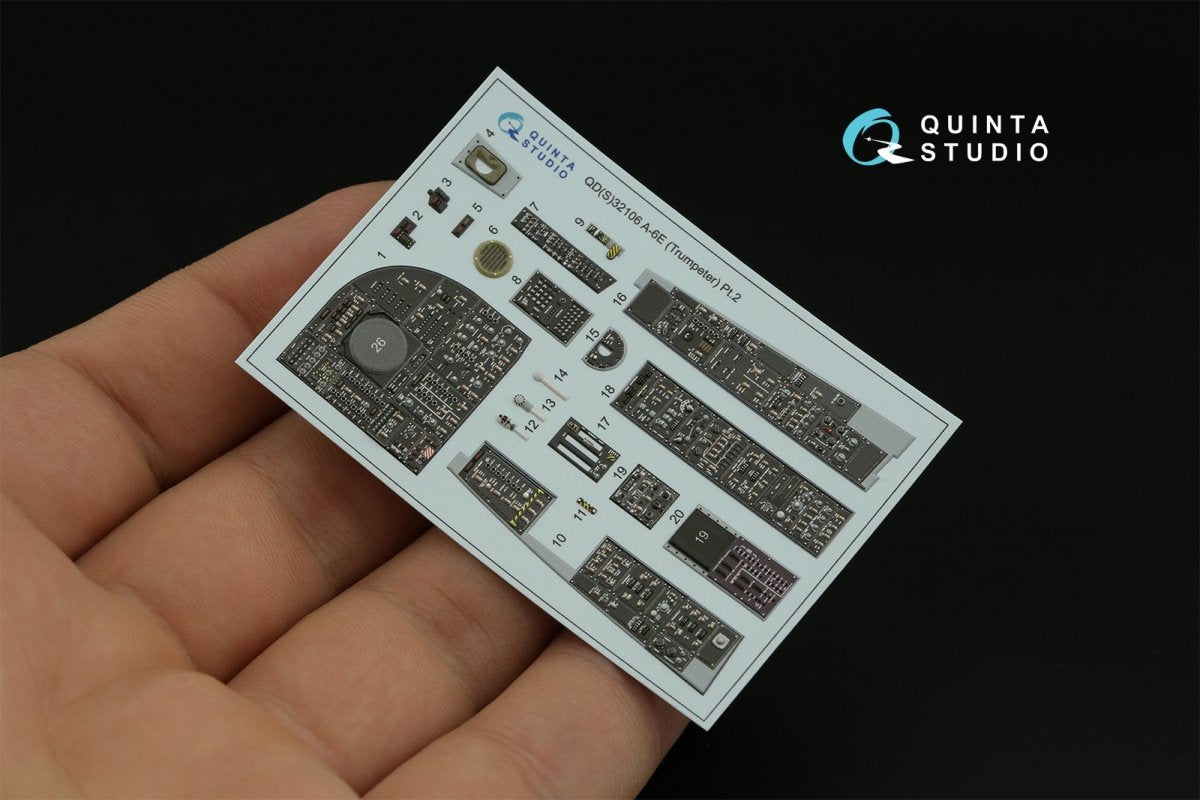 Quinta Studio QDS-32106 A-6E Intruder 3D-Printed &amp;amp; coloured Interior on decal paper (Trumpeter) (Small version) 1/32 – imagen 6