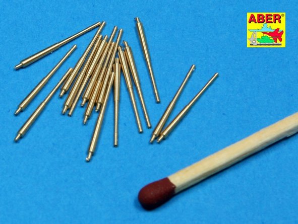 Aber 350L-13 Set of 16 pcs 105 mm SFLAK barrels SKC/33 used in C/31 mount for German war ships 1/350 – imagen 2