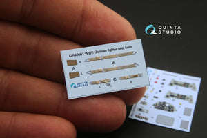 Quinta Studio QD48105 Bf 109C/D 3D-Printed &amp;amp; coloured Interior on decal paper (for Modelsvit kit) 1/48 – immagine 2