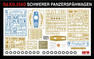 Modèle de champ de seigle 5134 Sd.Kfz. 234/3 Schwerer Panzerspahwagen 7.5cm Stummel 1/35 – image 5