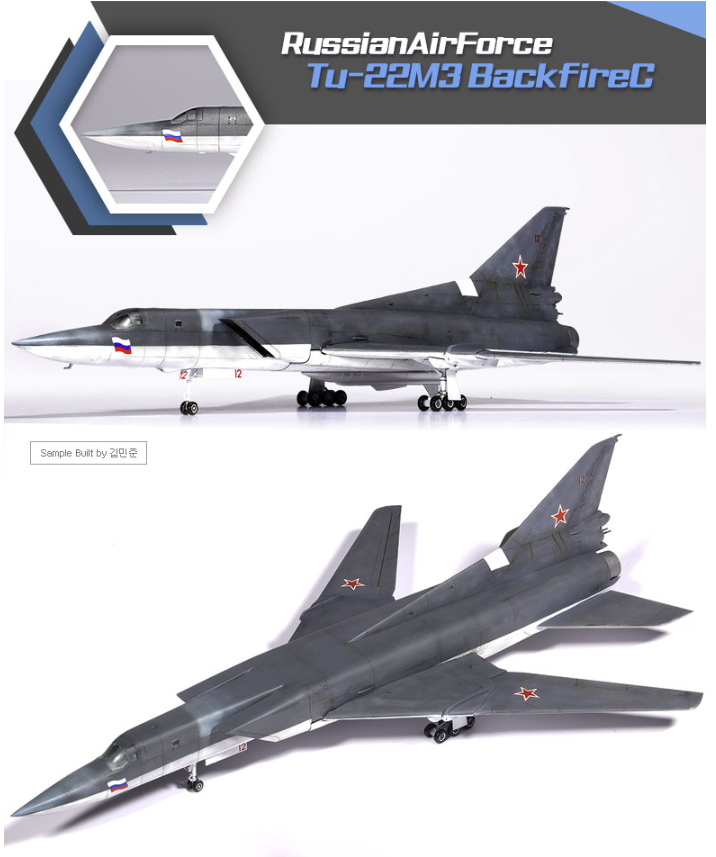 Academy 12636 Tu-22M3 Backfire C 1/144 – immagine 6