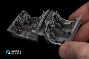 Quinta Studio QD48270 EA-6B Prowler (ICAP II) 3D-Printed &amp;amp; coloured Interior on decal paper (Kinetic) 1/48 – imagen 14