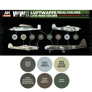 AK Interactive RCS103 WWII Luftwaffe Late War Colors 6x17ml – Bild 2