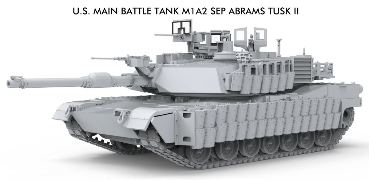 Meng Model 72-003 U.S Main Battle Tank M1A2 SEP ABRAMS TUSK II 1/72 – imagen 2