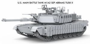 Meng Model 72-003 U.S Main Battle Tank M1A2 SEP ABRAMS TUSK II 1/72 – imagen 2