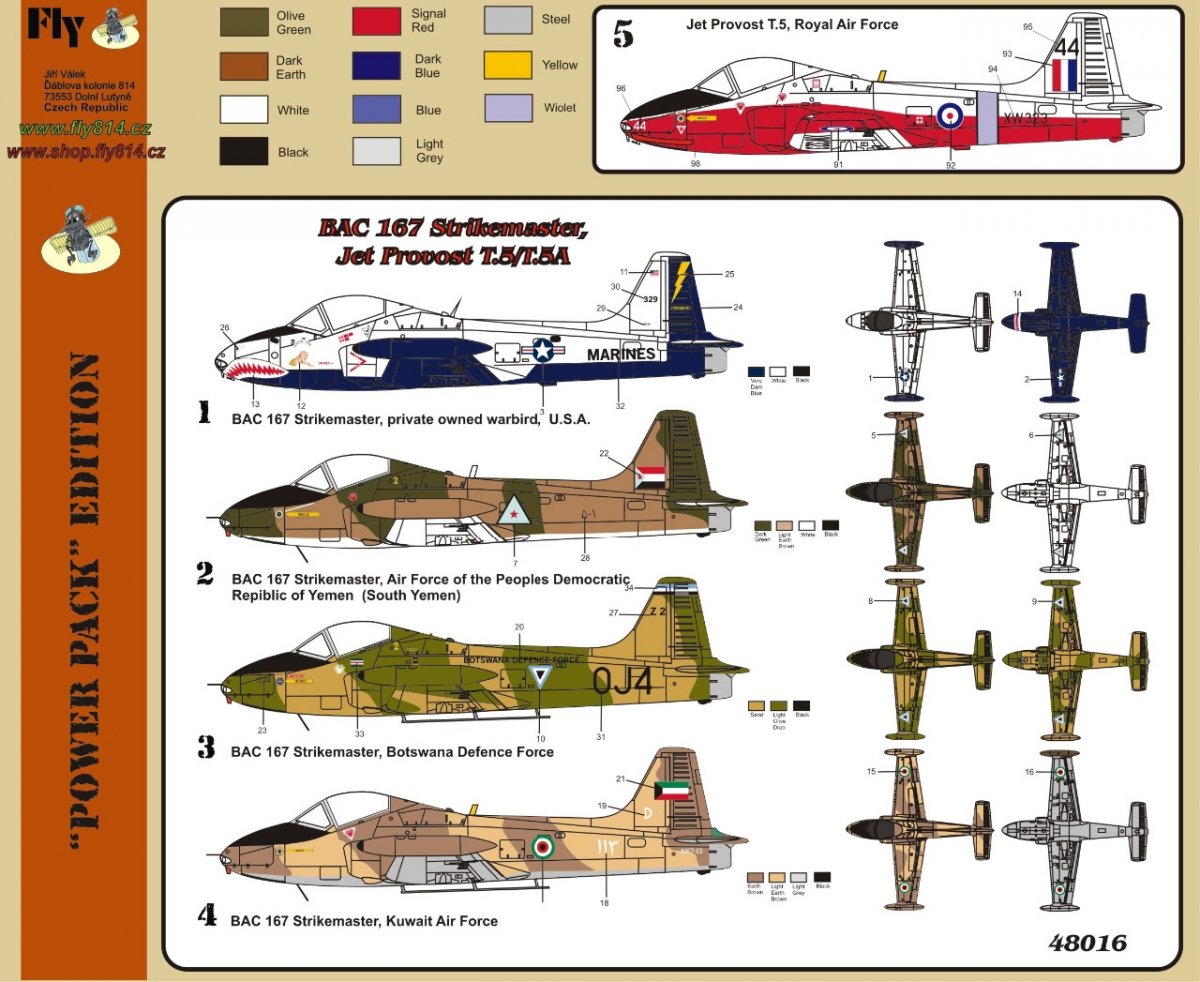Fly 48016 BAC 167 Strikemaster Jet Provost T.5/T.5A 1/48 – immagine 4
