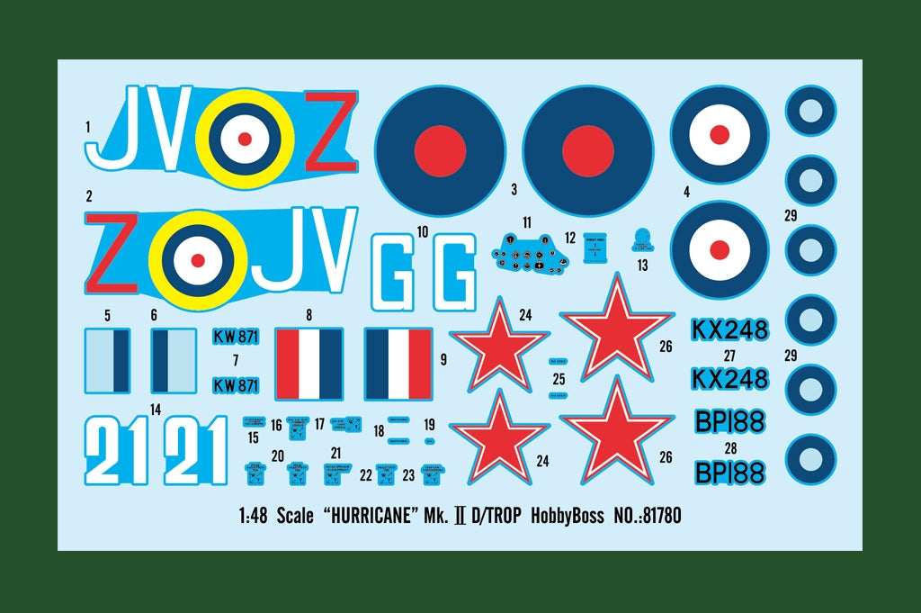 Hobby Boss 81780 HURRICANE Mk.ⅡD/TROP 1/48 – immagine 3