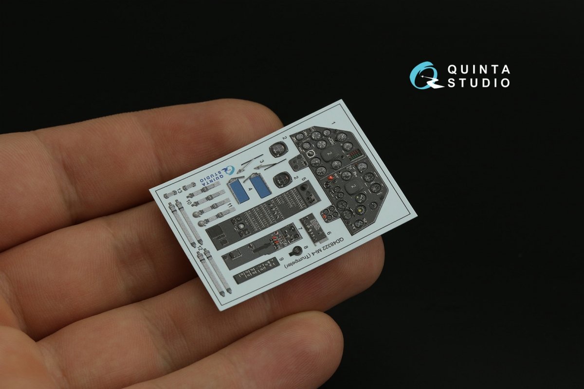 Quinta Studio QD48322 Mi-4 3D-Printed &amp;amp; coloured Interior on decal paper (Trumpeter) 1/48 – imagen 5