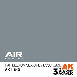 AK Interactive AK11843 RAF MEDIUM SEA GREY BS381C/637 – AIR 17ml