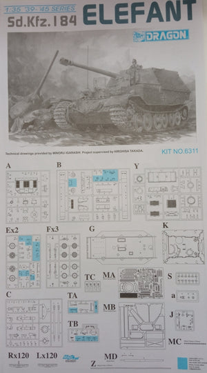 Dragon 6311 Sd.Kfz. 184 Elefant 1/35 – imagen 4