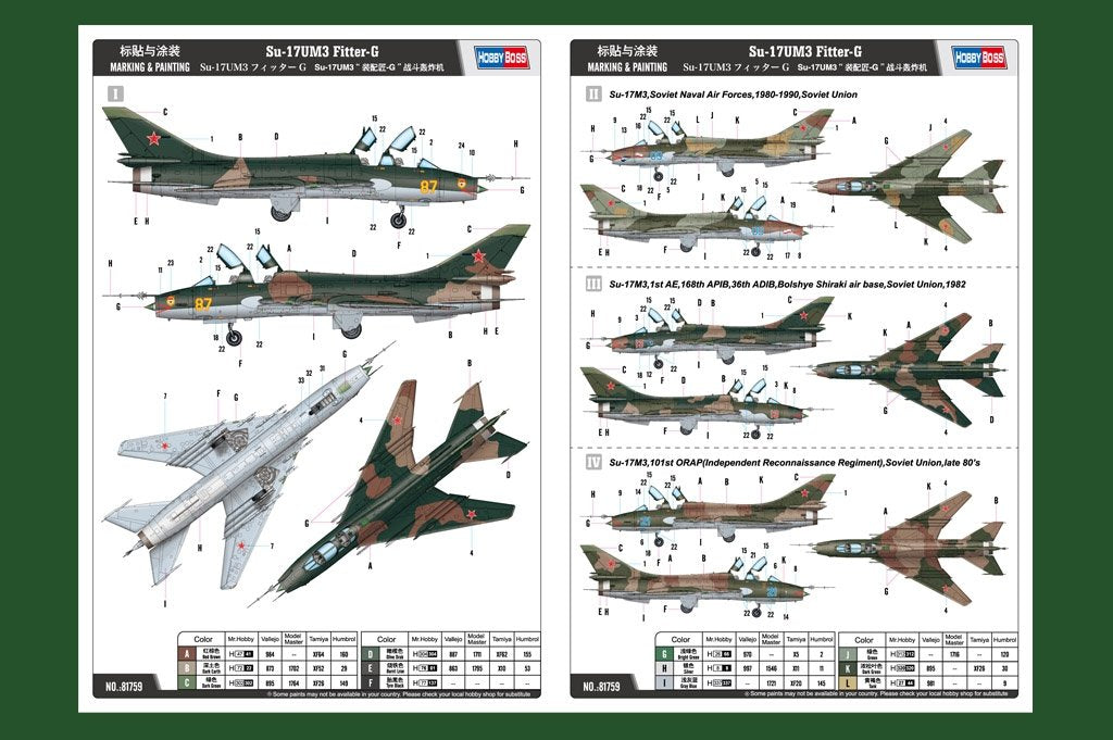 Hobby Boss 81759 Su-17UM3 Fitter-G 1/48 – Bild 2