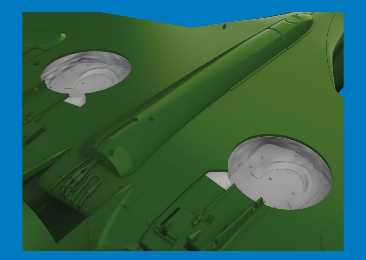 Eduard 6481068 P-40 wheel bays with canvas PRINT Eduard 1/48 – imagen 2