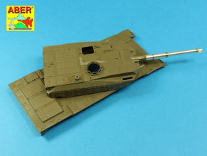 Aber 35 L-192 120 mm L/44 Smoothbore gun barrel forType 10 Tank 1/35 – imagen 11