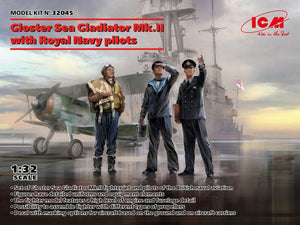 ICM 32045 Gloster Sea Gladiator Mk.II With Royal Navy pilots 1/32 – imagen 2