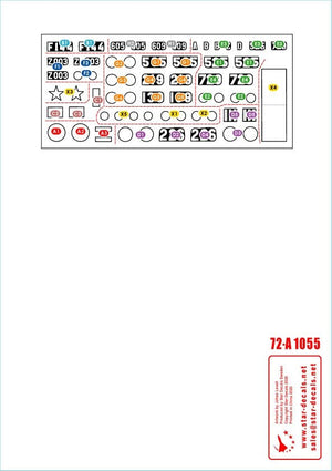 Star Decals 72-A1055 Vietnam # 5. NVA North Vietnamese Tanks and AFVs markings. 1/72 – imagen 2