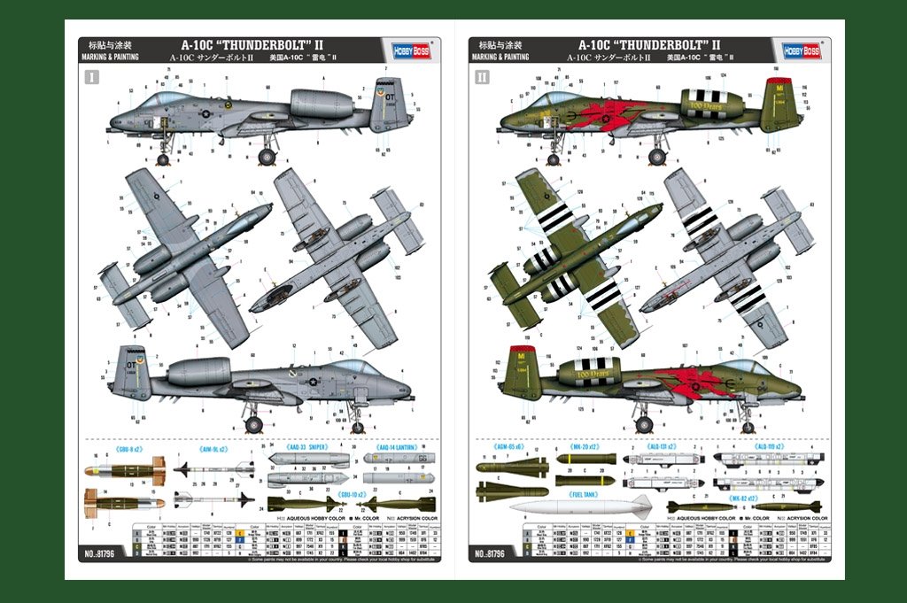 Hobby Boss 81796 American A-10C Thunderbolt II 1/48 – Bild 4
