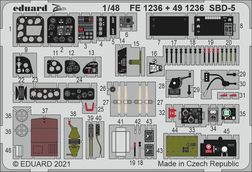 Eduard 491236 SBD-5 REVELL 1/48