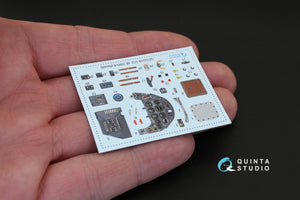 Quinta Studio QD32029 Bf 109G-6 3D-Printed &amp;amp; coloured Interior on decal paper (for Revell kit) 1/32 – imagen 3