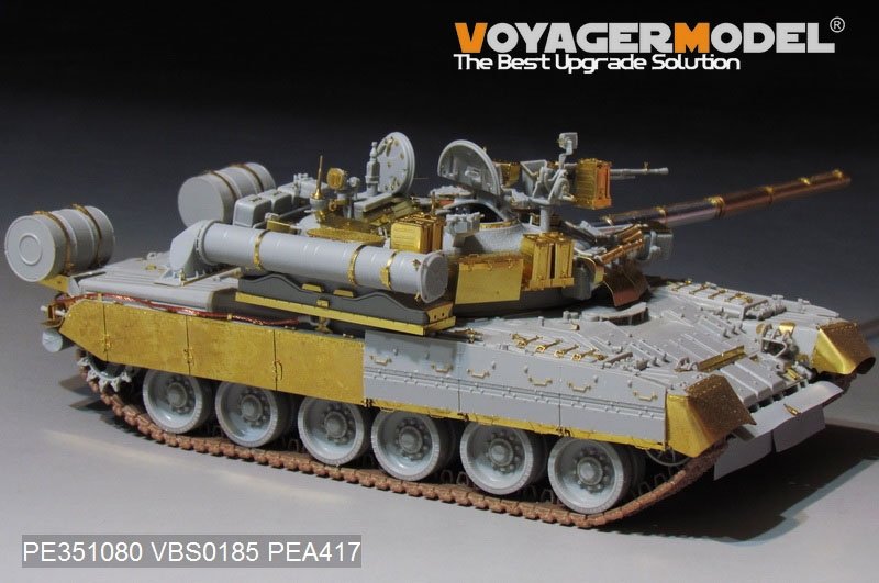 Maquette Voyager PE351080 Char de combat principal russe moderne T-80UK (lanceur de fumée inclus) pour TRUMPER 09578 1/35 – image 9