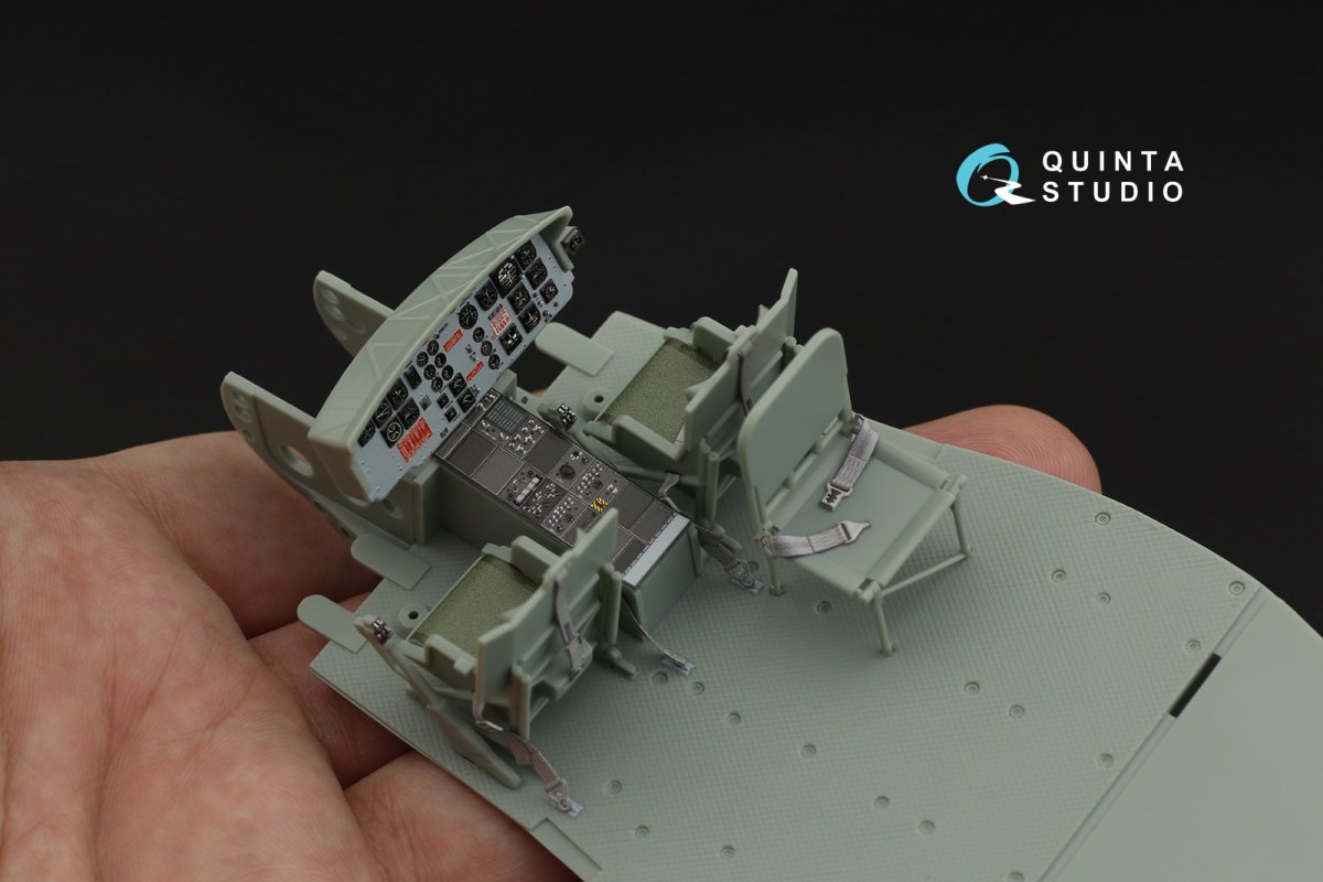Quinta Studio QD35049 UH-1C 3D-Printed &amp;amp; coloured Interior on decal paper ( Academy ) 1/35 – imagen 4