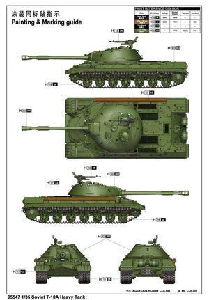 Trumpeter 05547 Soviet T-10A Heavy Tank 1/35 – imagen 3