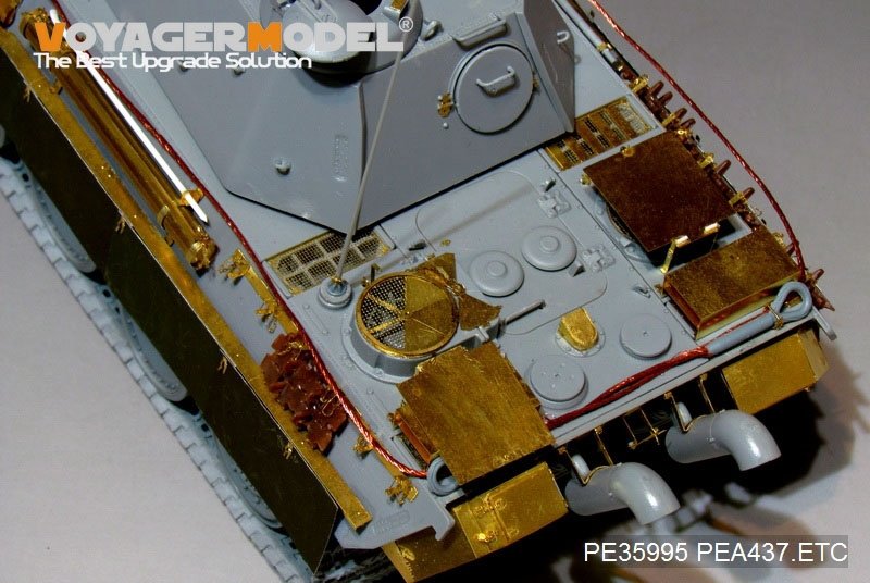 Voyager Model PEA437 WWII German Panther G/Jagdpanther G2 AntiAircraft Armor Patten1 (GP) 1/35 – Bild 2