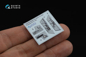 Quinta Studio QD48284 F/A-18A++ 3D-Printed &amp;amp; coloured Interior on decal paper (Hasegawa) 1/48 – immagine 4
