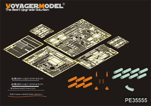 Maquette Voyager PE35555 Char d&amp;#39;assaut américain moderne M1A2 SEP Abrams avec TUSK I/II (version de base pour Tamiya 35326, échelle 1/35)