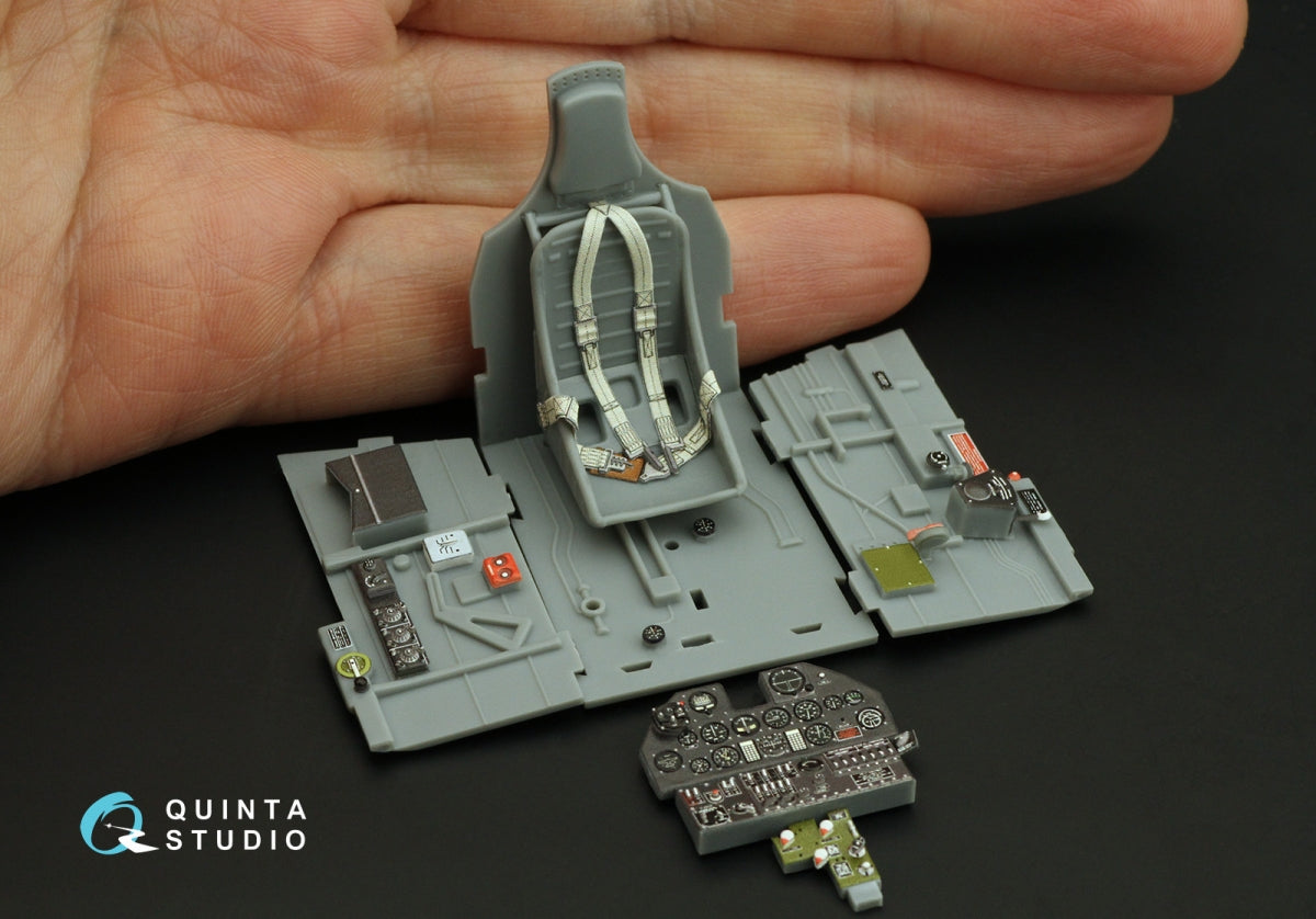 Quinta Studio QD32208 P-40F WarHawk 3D-Printed coloured Interior on decal paper (Trumpeter) 1/32 – imagen 10