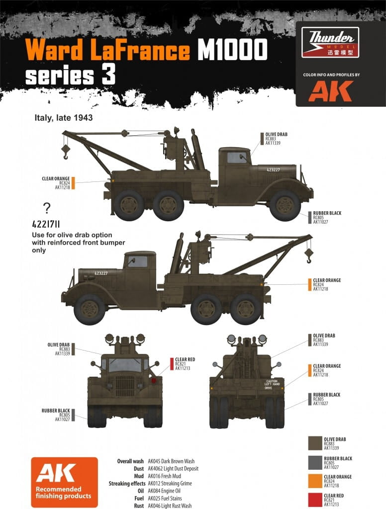 Thunder Model 35011 Heavy Wrecker Ward Lafrance Model 1000 Series 3 1/35 – Bild 8