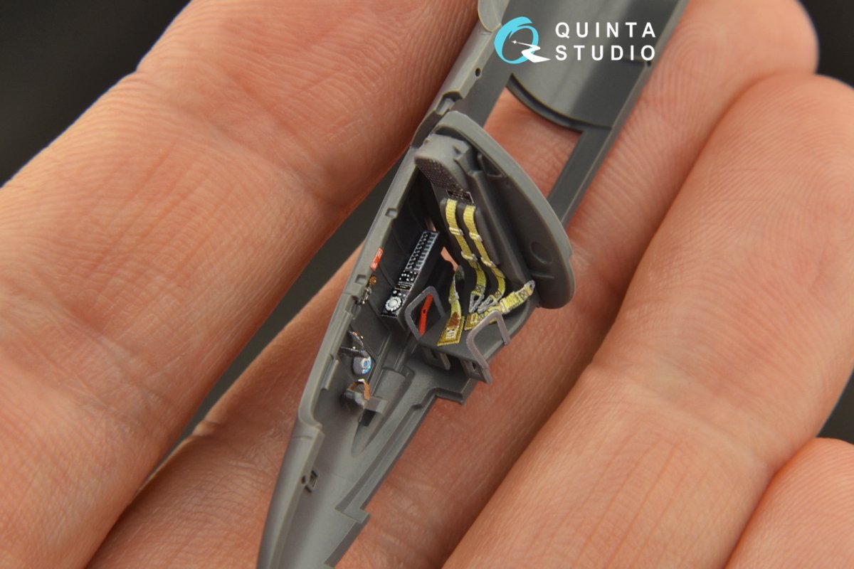 Quinta Studio QD72036 He 162 3D-Printed &amp;amp; coloured Interior on decal paper (Special Hobby) 1/72 – imagen 4