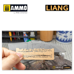 Liang 0009 Chipping Effects Airbrush Stencils – zdjęcie 7