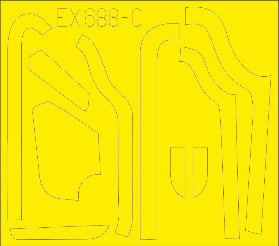 Eduard EX688 B-17G antiglare panels (VE production) 1/48 HKM – imagen 3